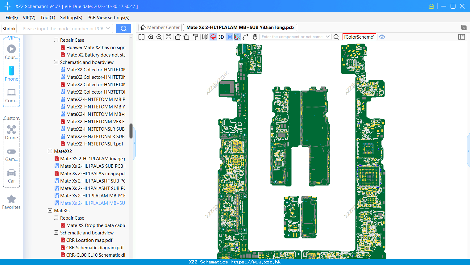 Huawei Mate Xs 2-HL1PLALAM MB+SUB bitmap